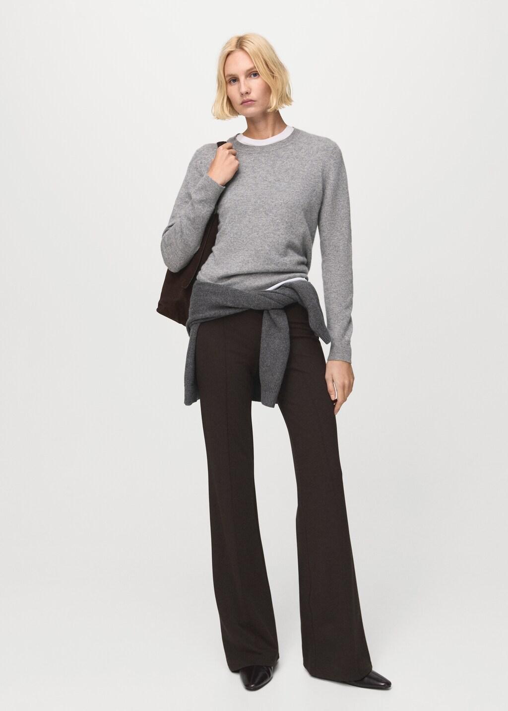 Brown Leggings With Seam Detail, Brown, large image number 0