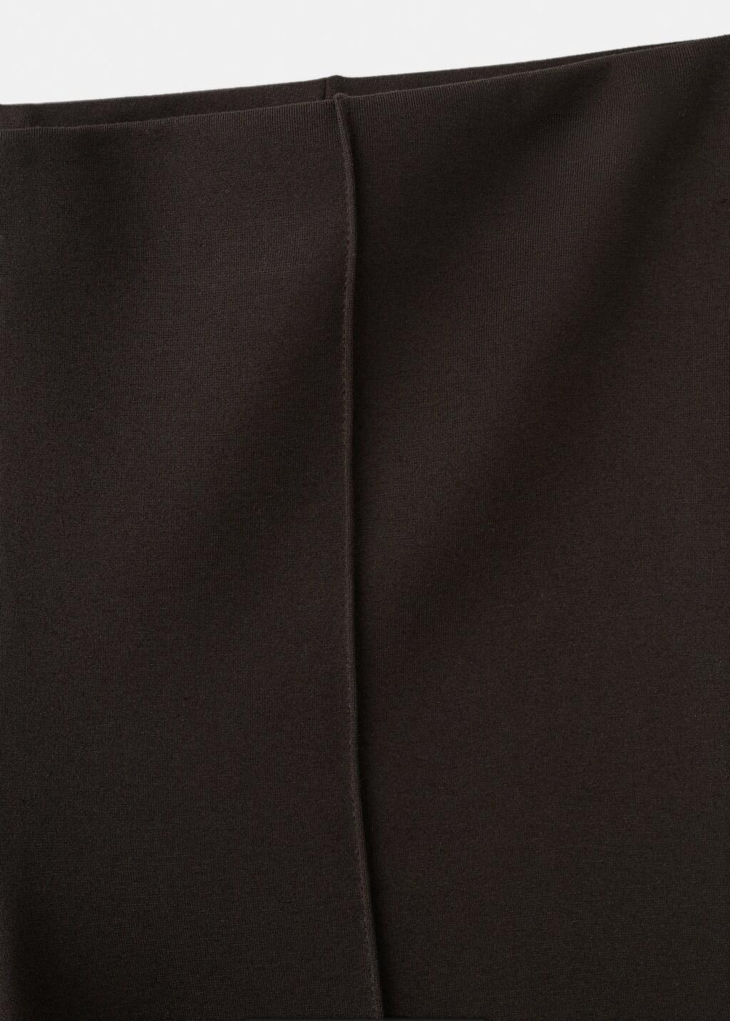 Brown Leggings With Seam Detail, Brown, large image number 1