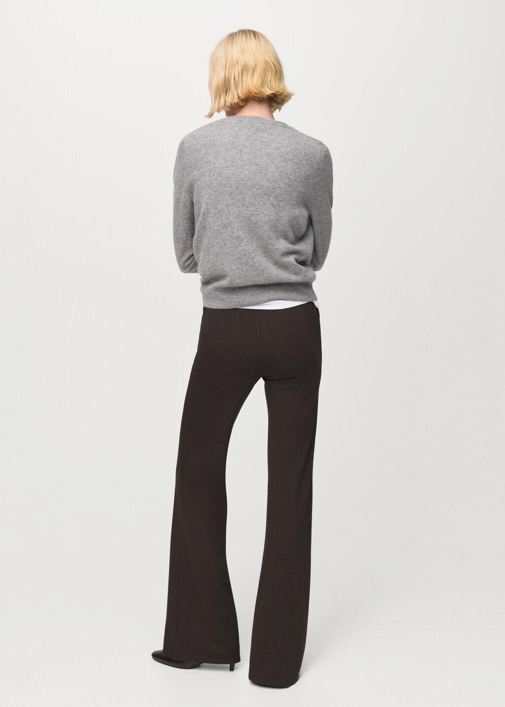 Brown Leggings With Seam Detail, Brown, large image number 2