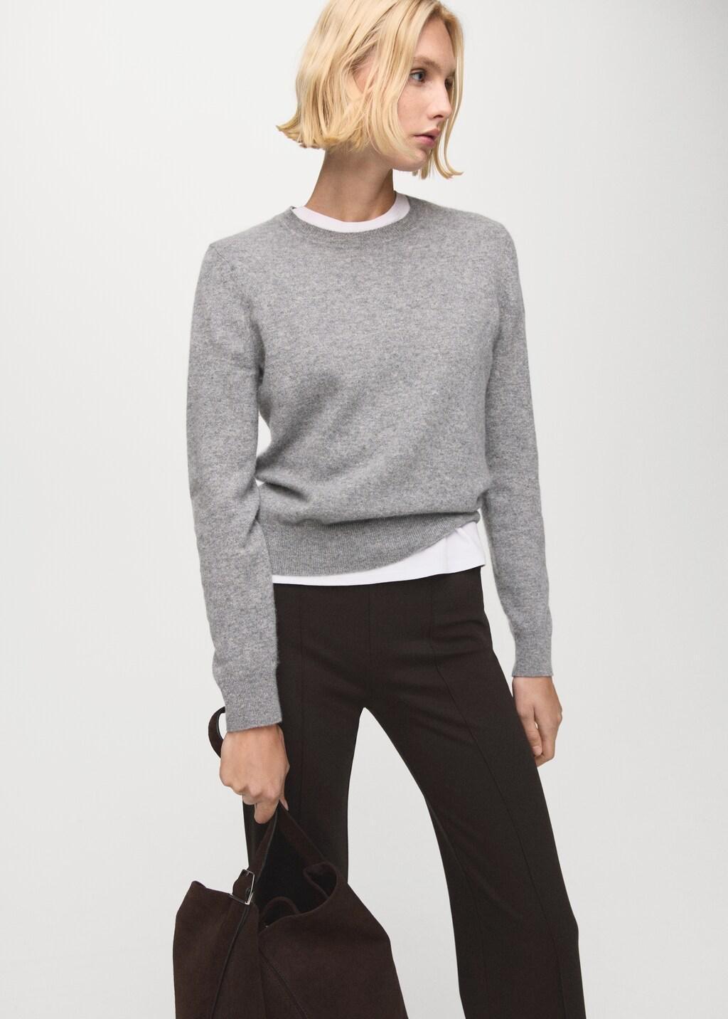 Brown Leggings With Seam Detail, Brown, large image number 4