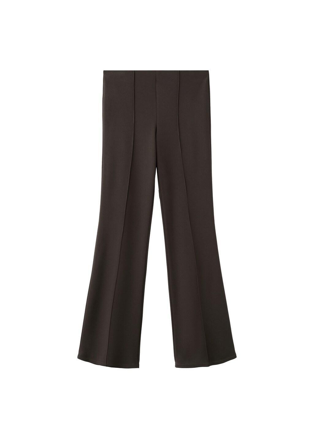 Brown Leggings With Seam Detail, Brown, large image number 6