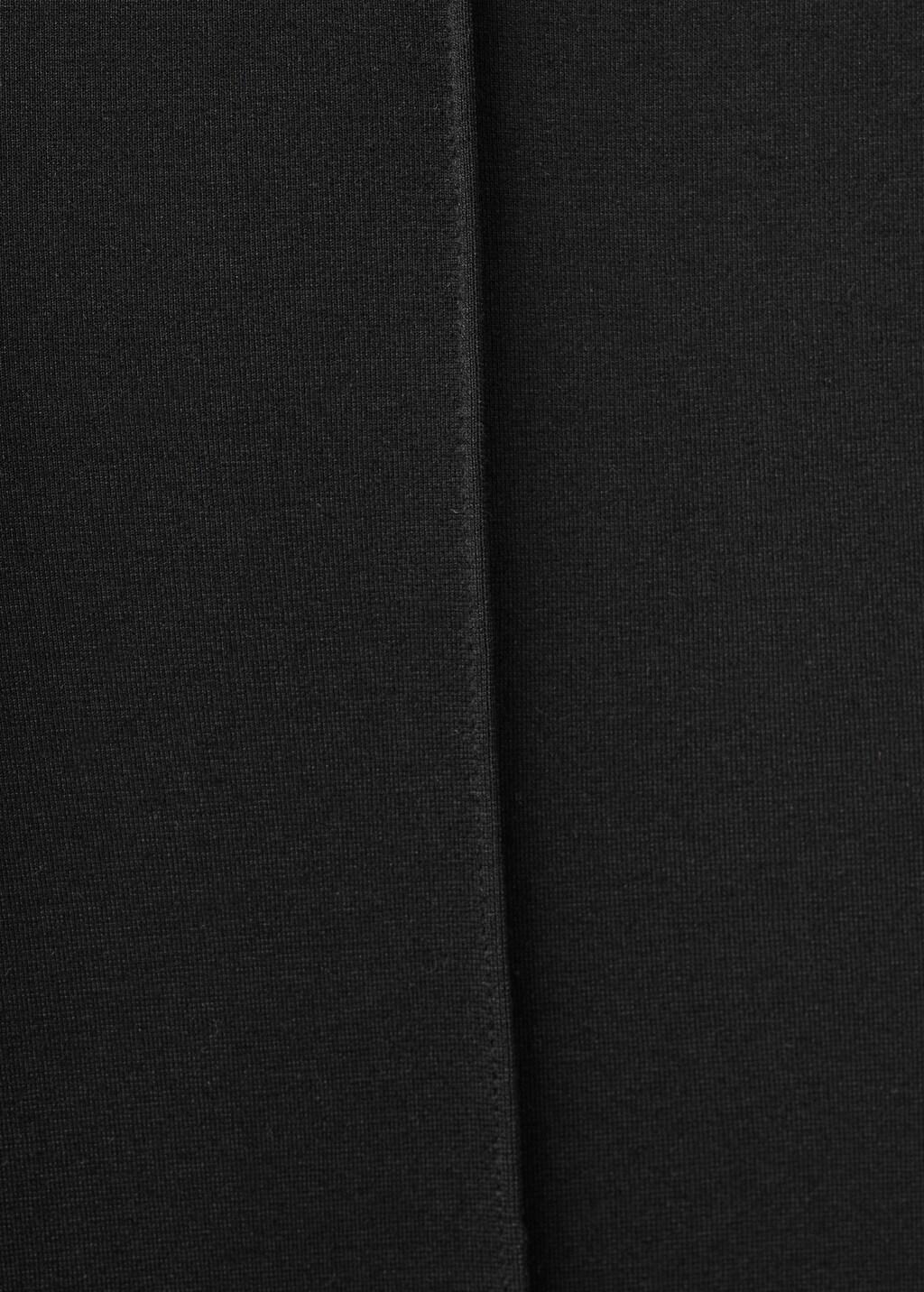Black Leggings With Seam Detail, Black, large image number 4