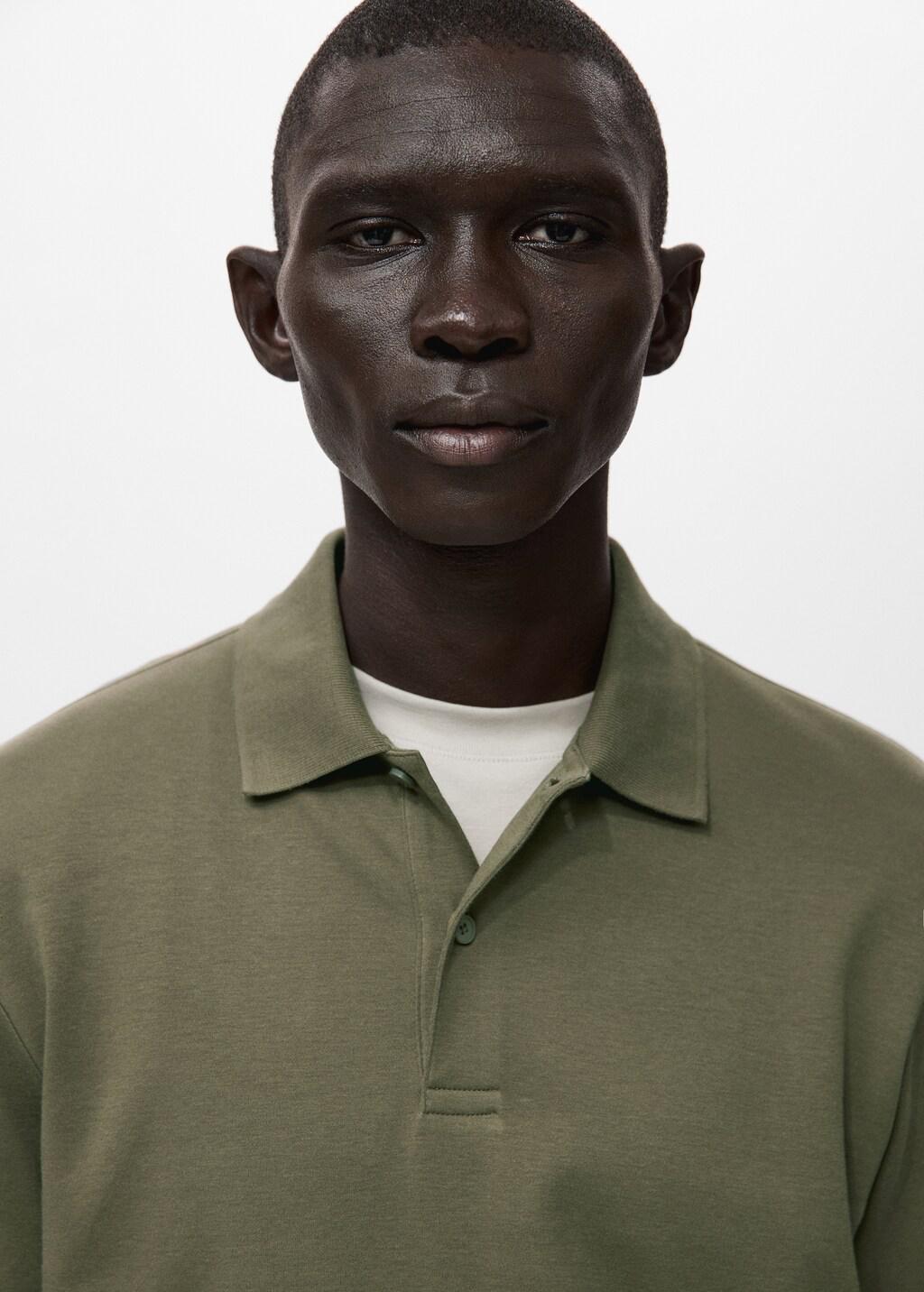 Brown Regular-Fit Knitted Polo Sweater, Medium Brown, large image number 4