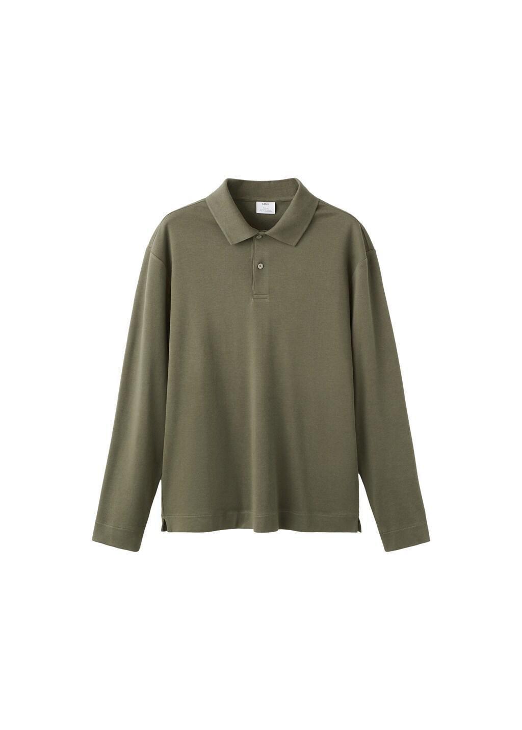 Brown Regular-Fit Knitted Polo Sweater, Medium Brown, large image number 6