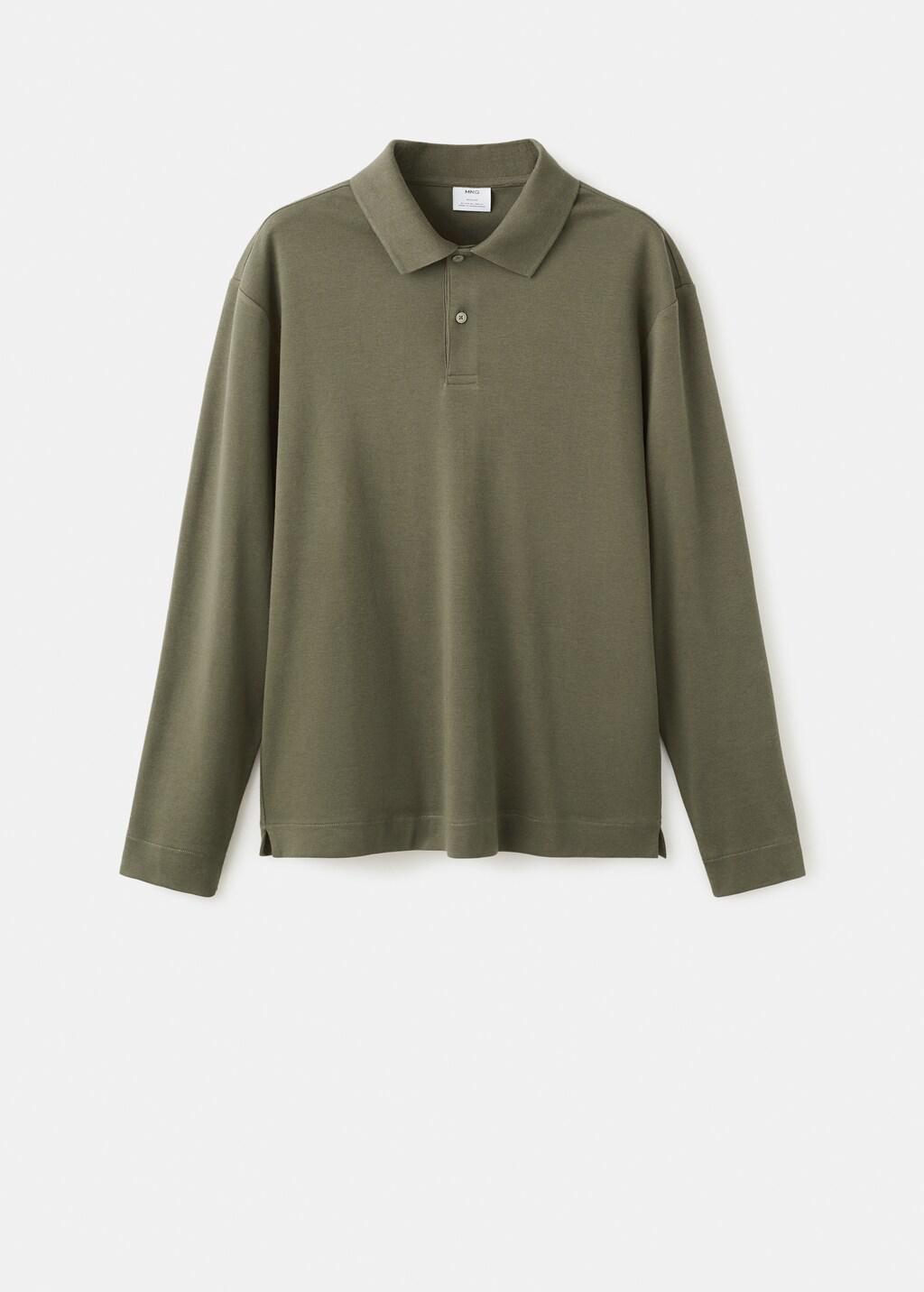 Brown Regular-Fit Knitted Polo Sweater, Medium Brown, large image number 7