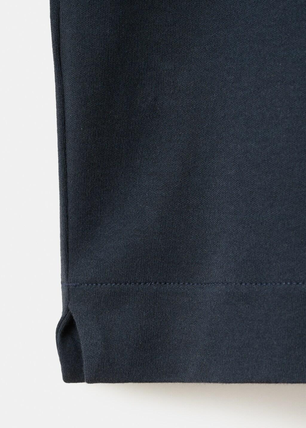 Navy Regular-Fit Knitted Polo Sweater, Navy, medium
