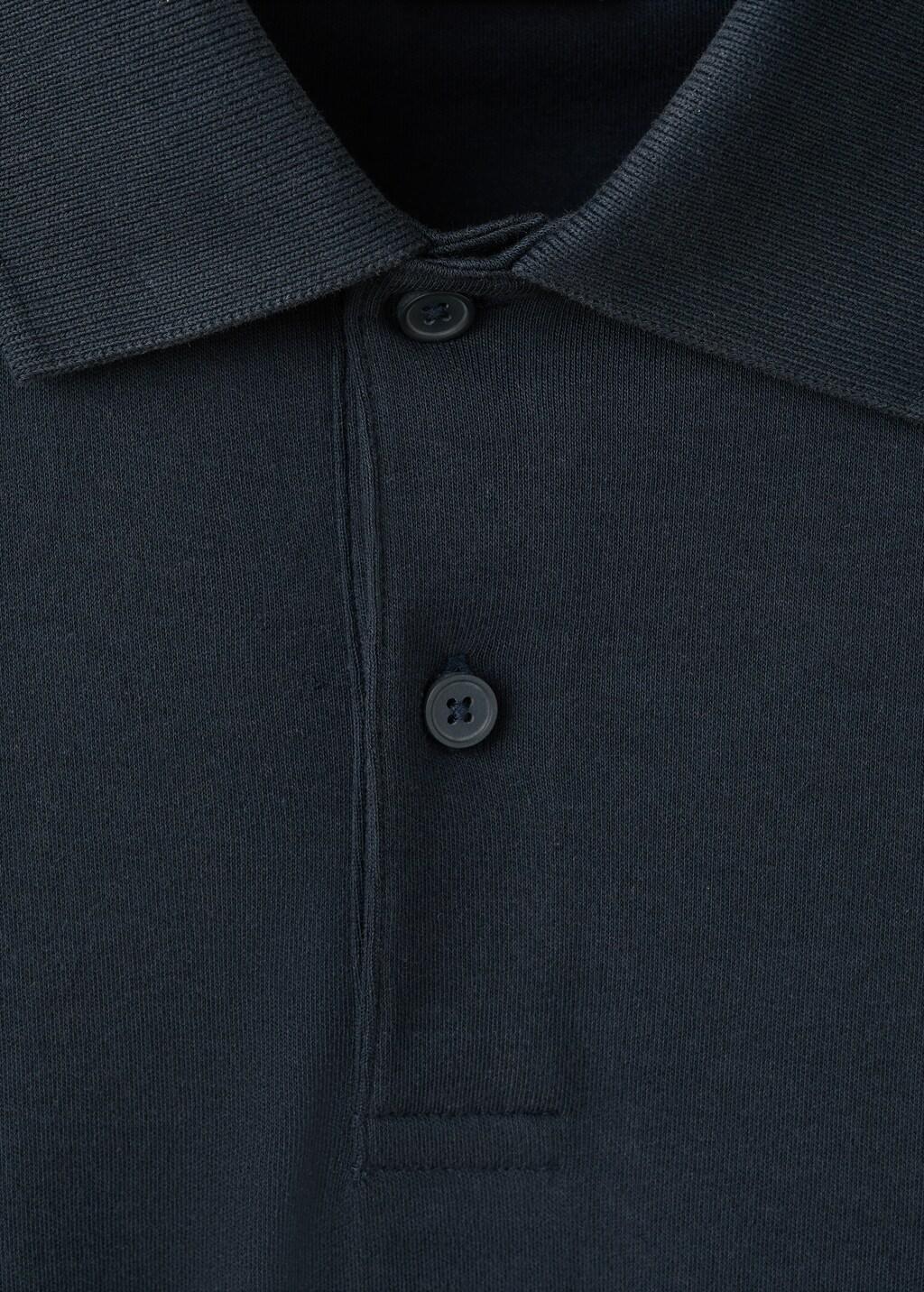 Navy Regular-Fit Knitted Polo Sweater, Navy, large image number 5