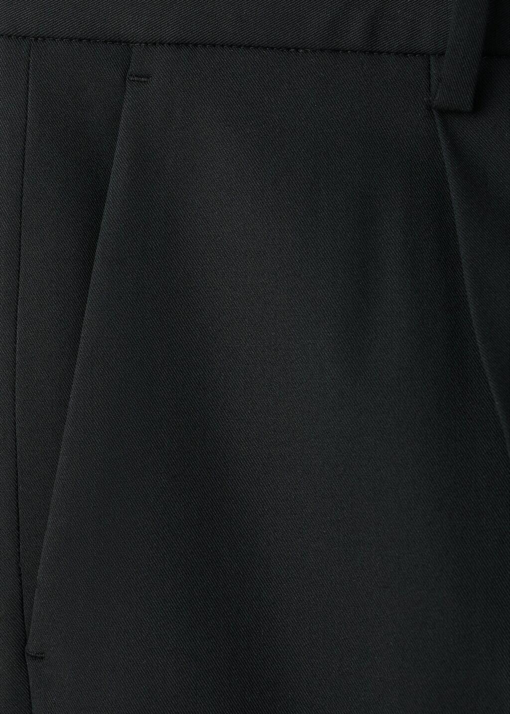 Black Boston Regular-Fit Suit Trousers, Black, large image number 5