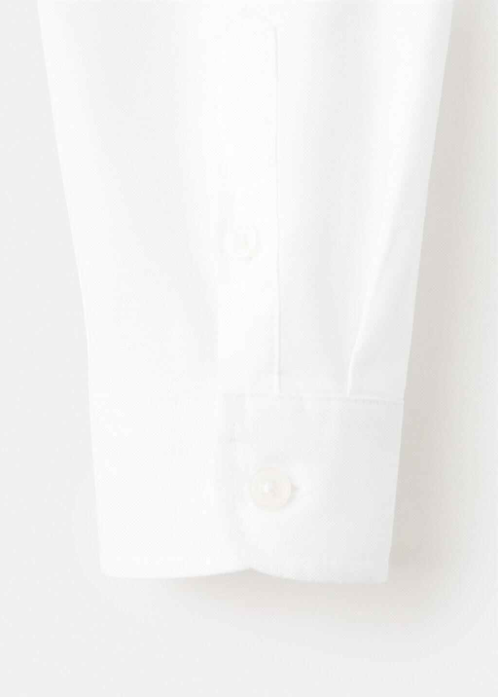 White Oxford Cotton Shirt, Kids Boys, White, large image number 3