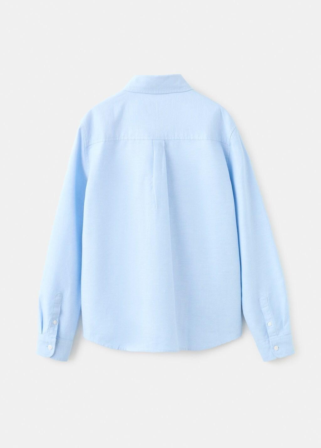 Blue Lt-Pastel Oxford Cotton Shirt, Kids Boy, Light-Pastel Blue, large image number 2
