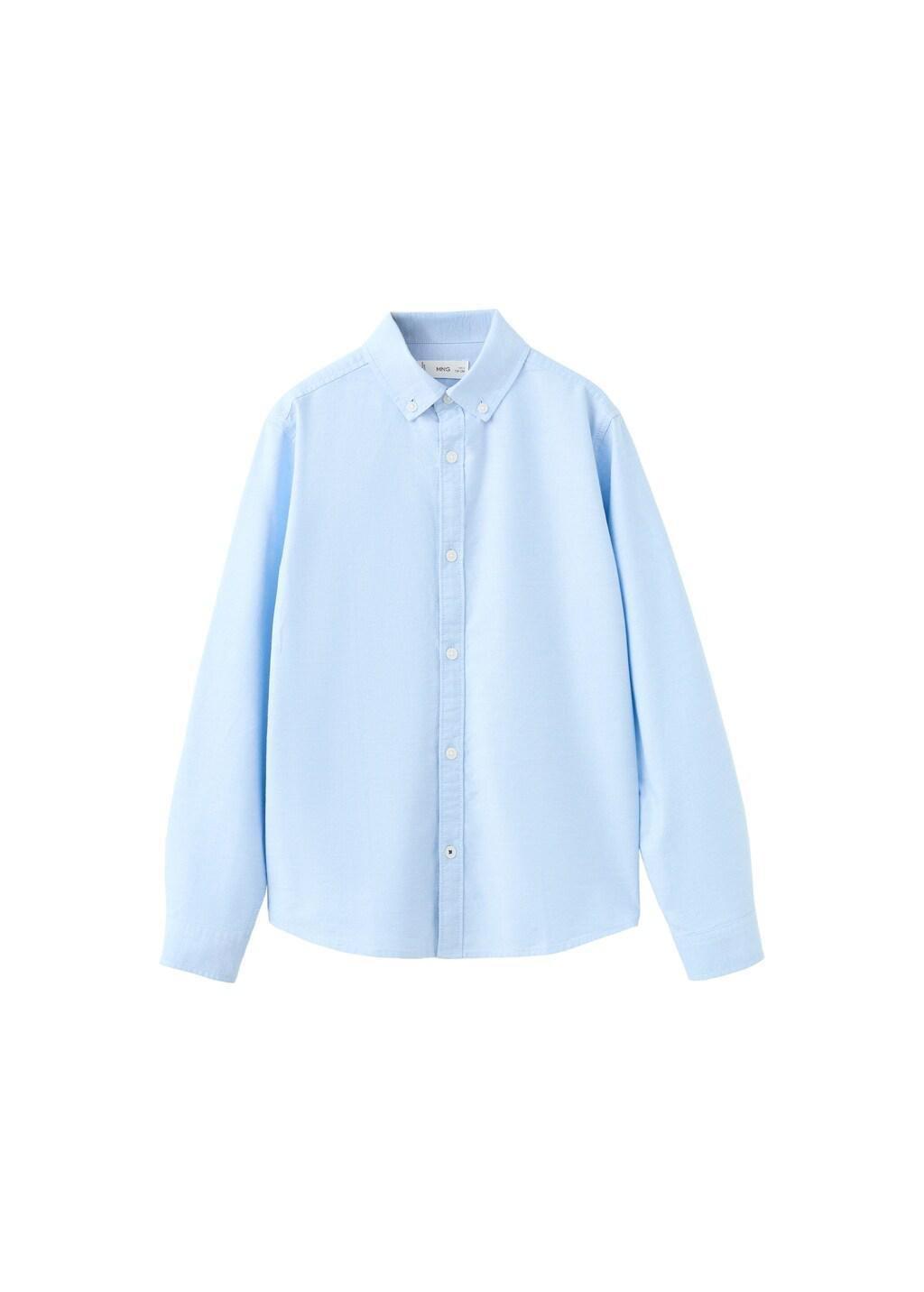 Blue Lt-Pastel Oxford Cotton Shirt, Kids Boy, Light-Pastel Blue, large image number 4