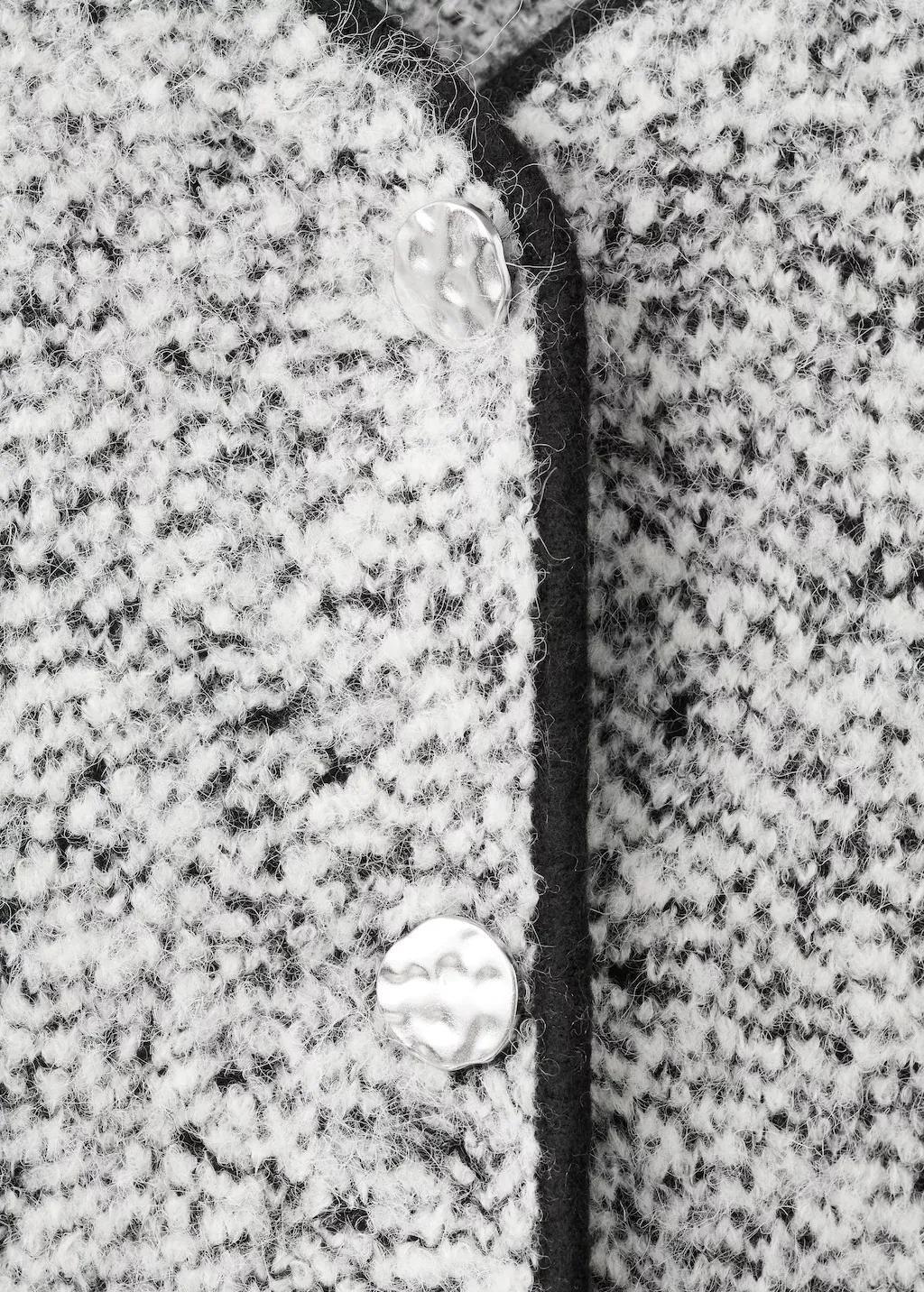 Black Flecked Cotton-Blend Jacket, 0201_99, large image number 1