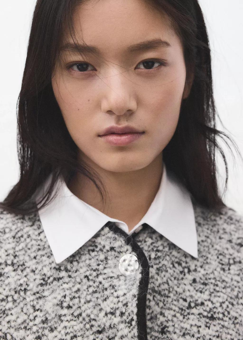 Black Flecked Cotton-Blend Jacket, 0201_99, large image number 4