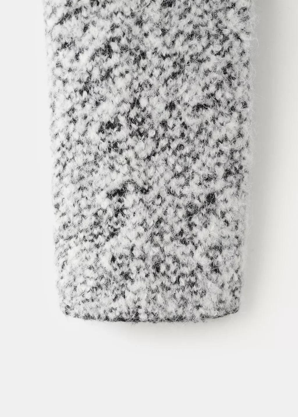 Black Flecked Cotton-Blend Jacket, 0201_99, large image number 5