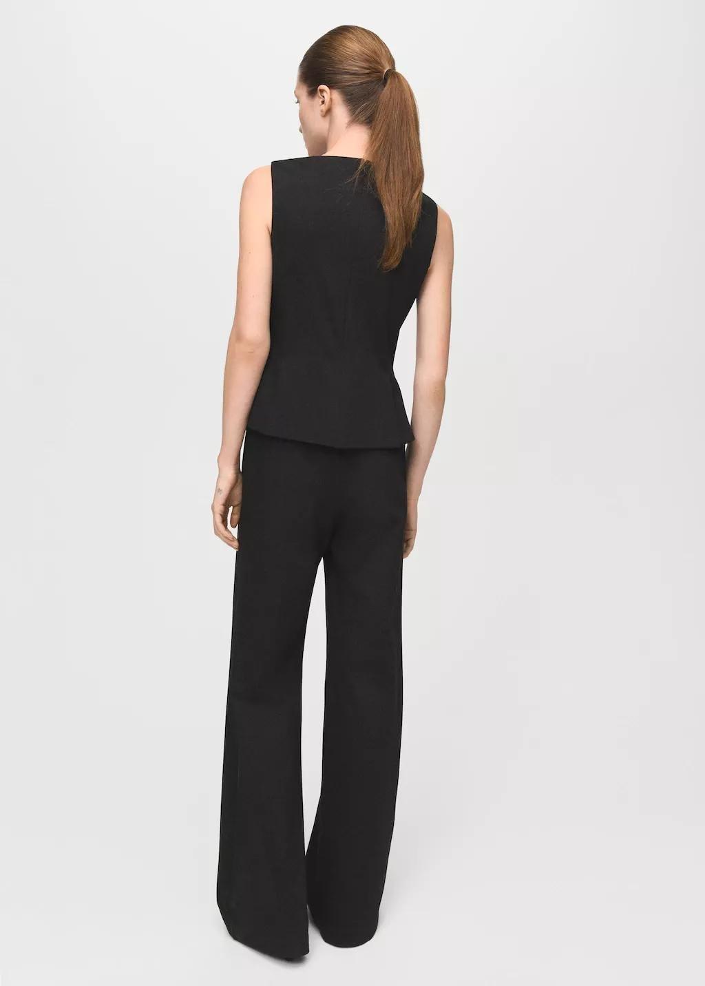 Brown Peplum-Style Jumpsuit, 0201_30, large image number 2