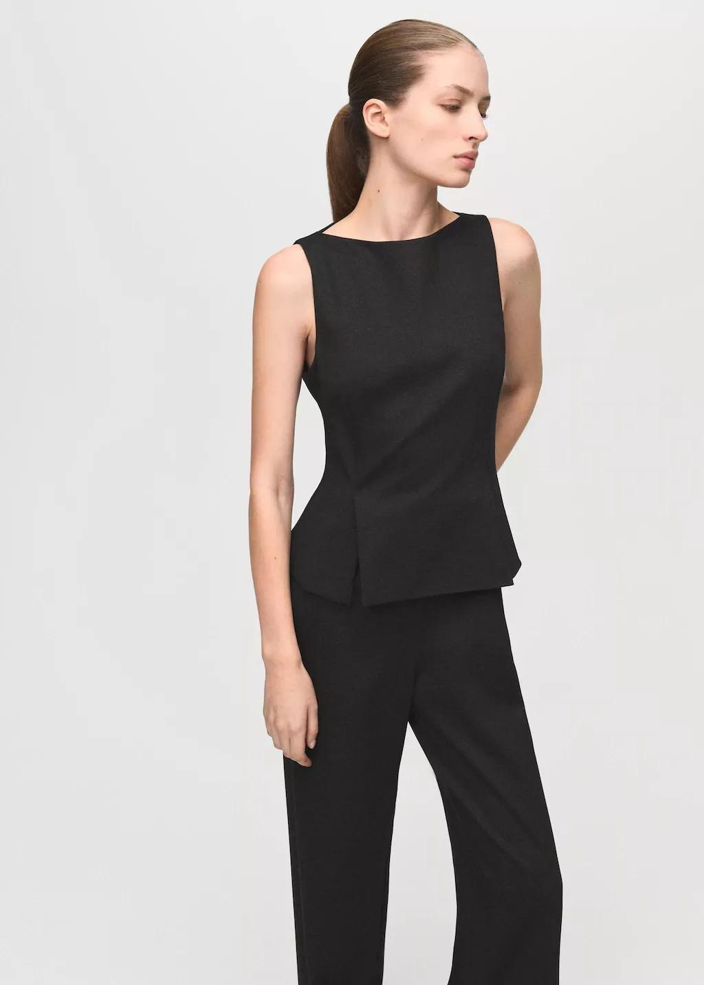 Brown Peplum-Style Jumpsuit, 0201_30, large image number 3