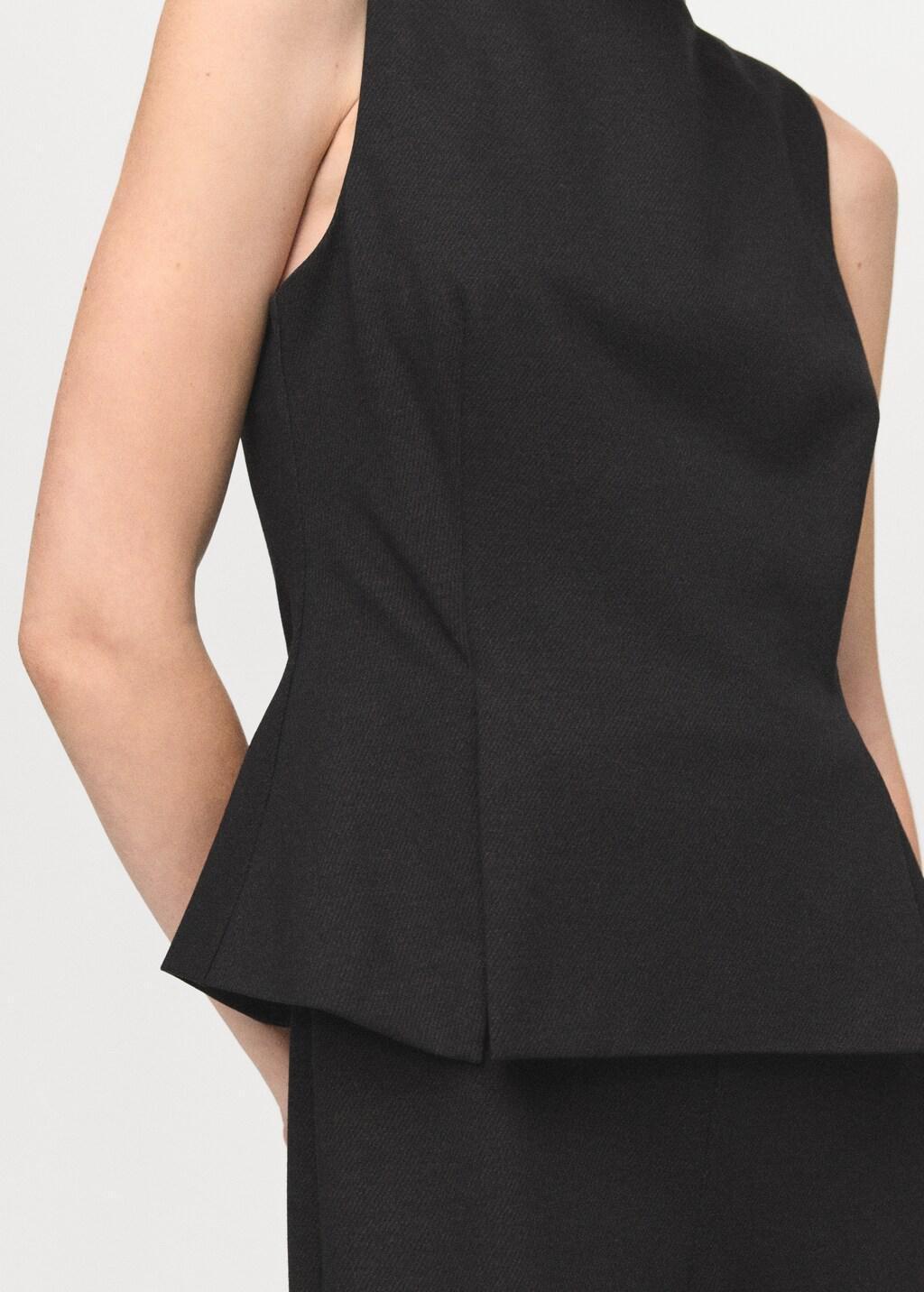 Brown Peplum-Style Jumpsuit, 0201_30, large image number 5