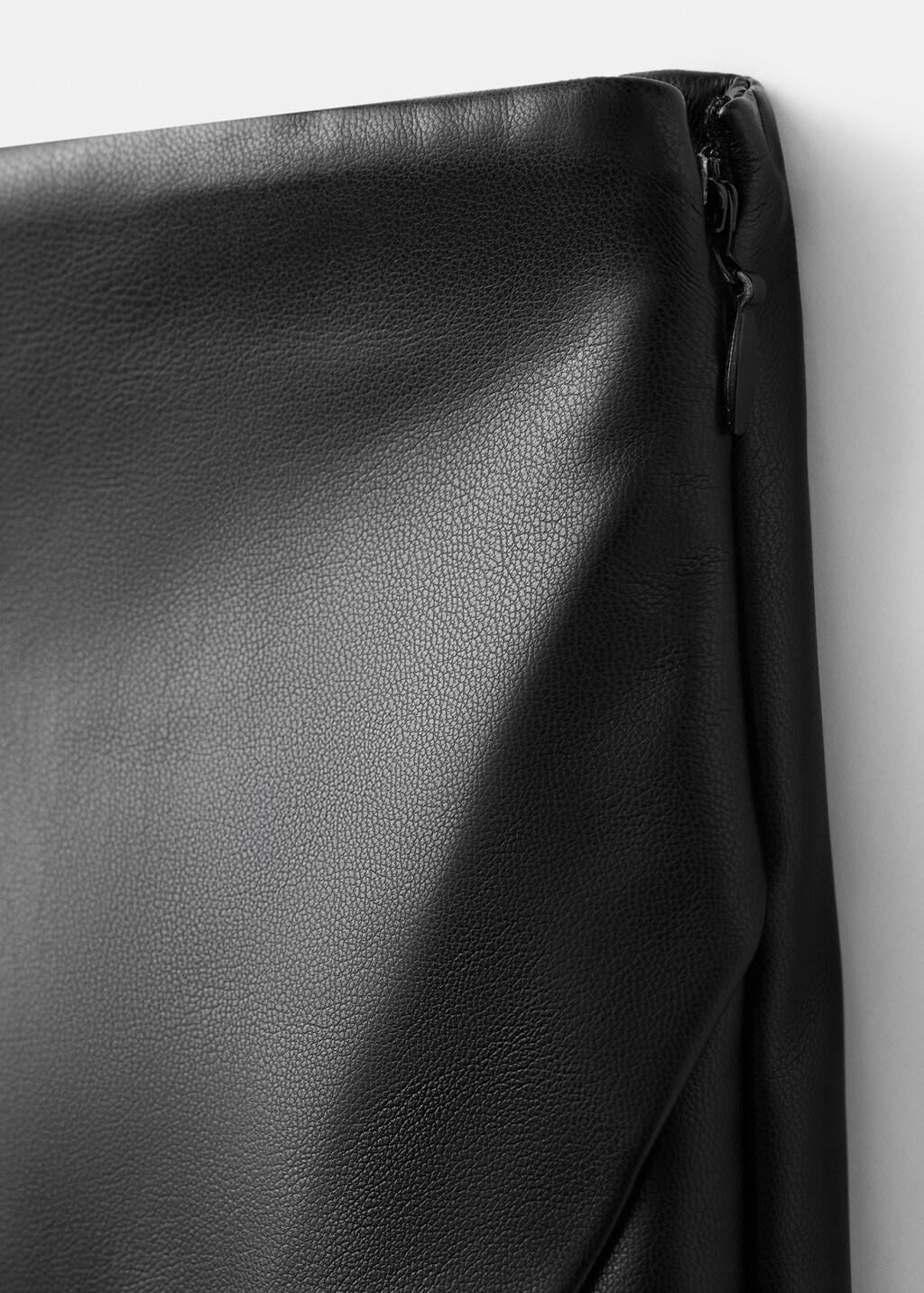 Black Faux-Leather Culottes, 0201_99, large image number 1