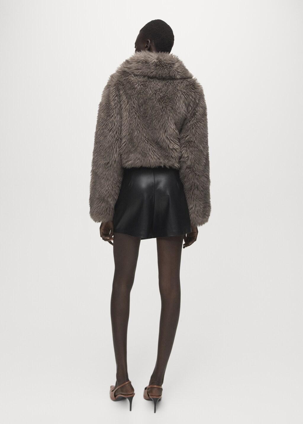 Black Faux-Leather Culottes, 0201_99, large image number 2