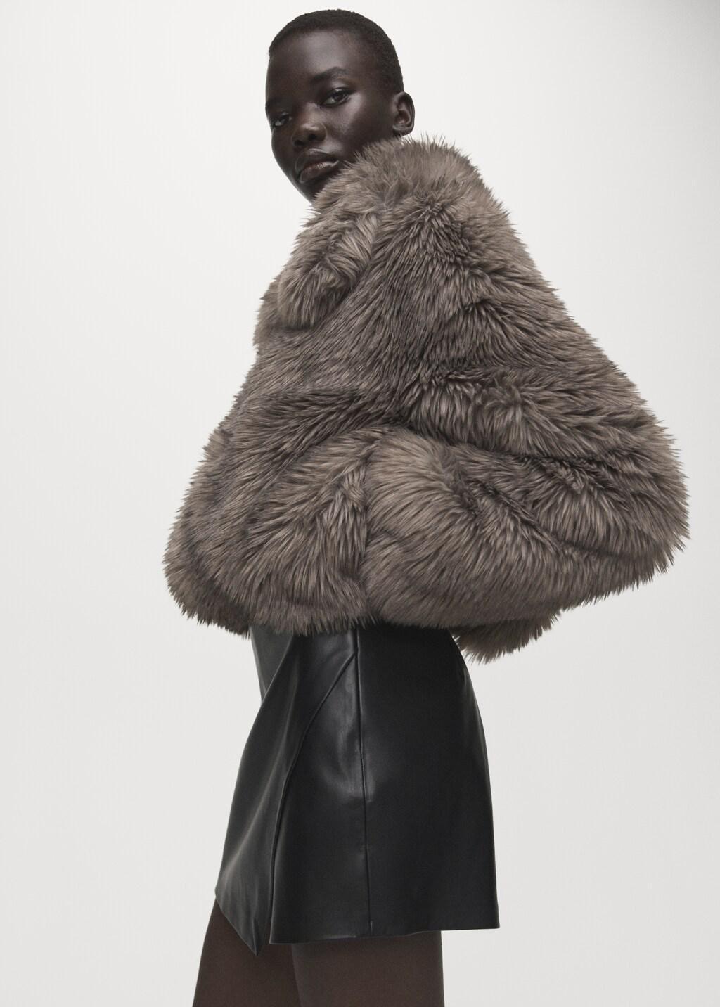 Black Faux-Leather Culottes, 0201_99, large image number 4