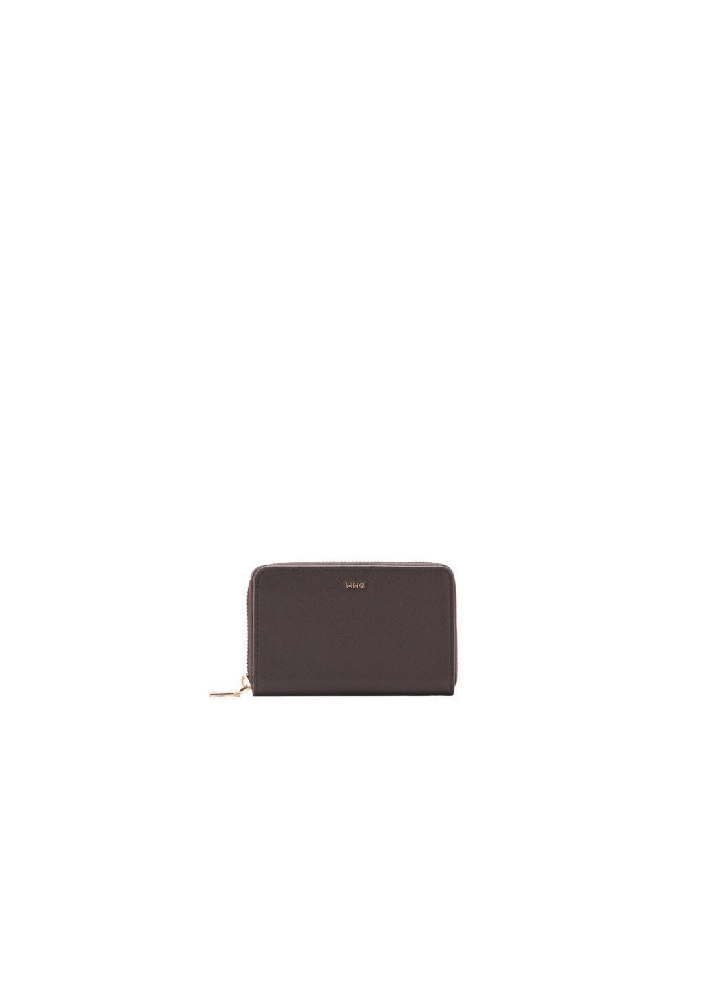 Brown Saffiano-Effect Wallet, 0201_32, large image number 2