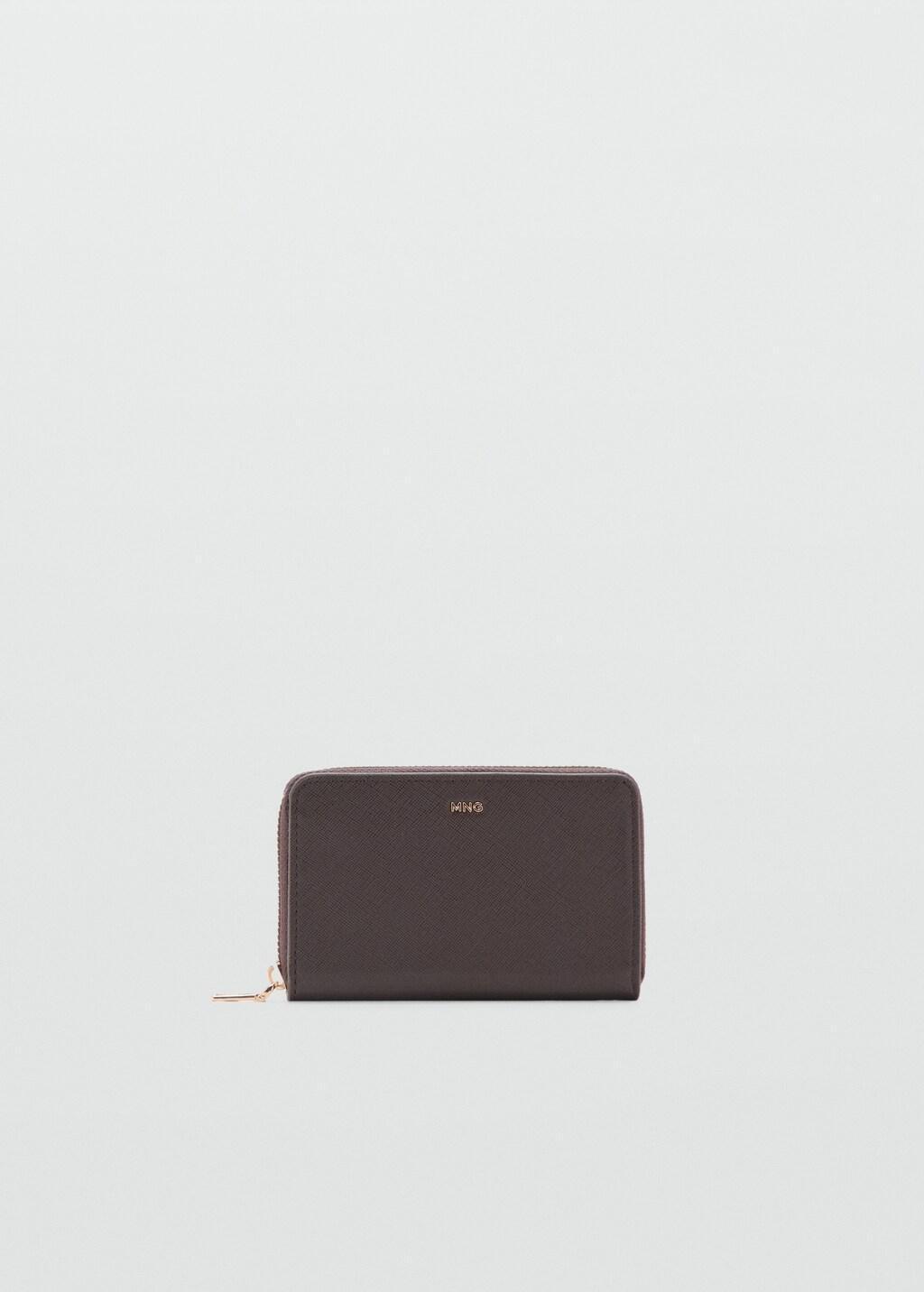 Brown Saffiano-Effect Wallet, 0201_32, large image number 3