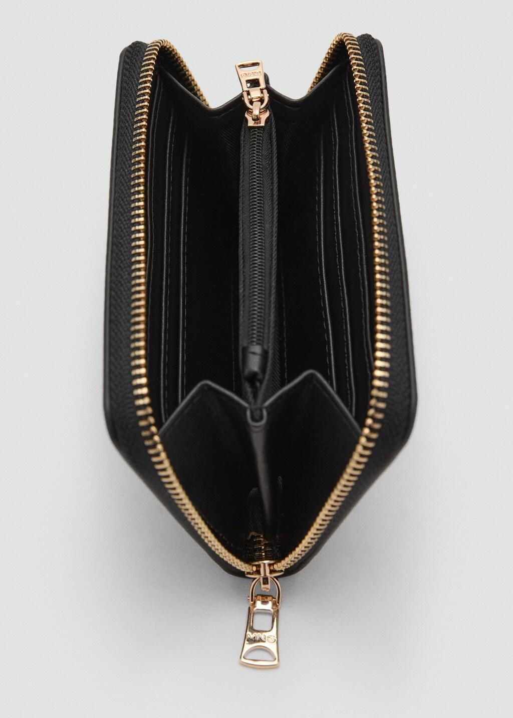 Black Saffiano-Effect Wallet, 0201_99, large image number 1