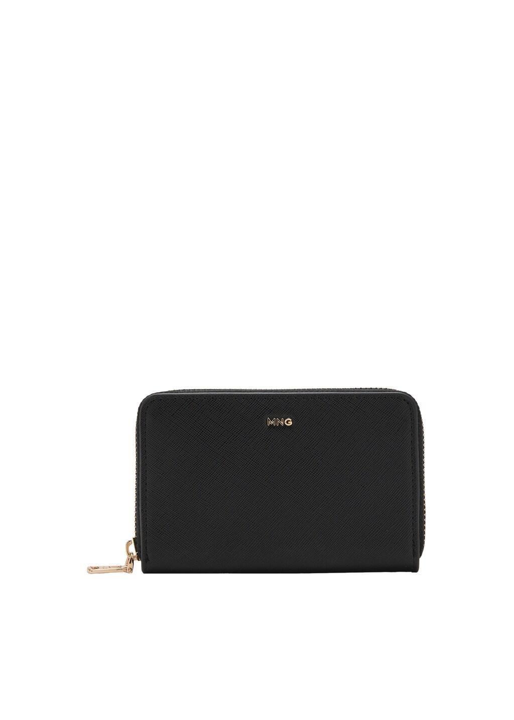 Black Saffiano-Effect Wallet, 0201_99, large image number 2