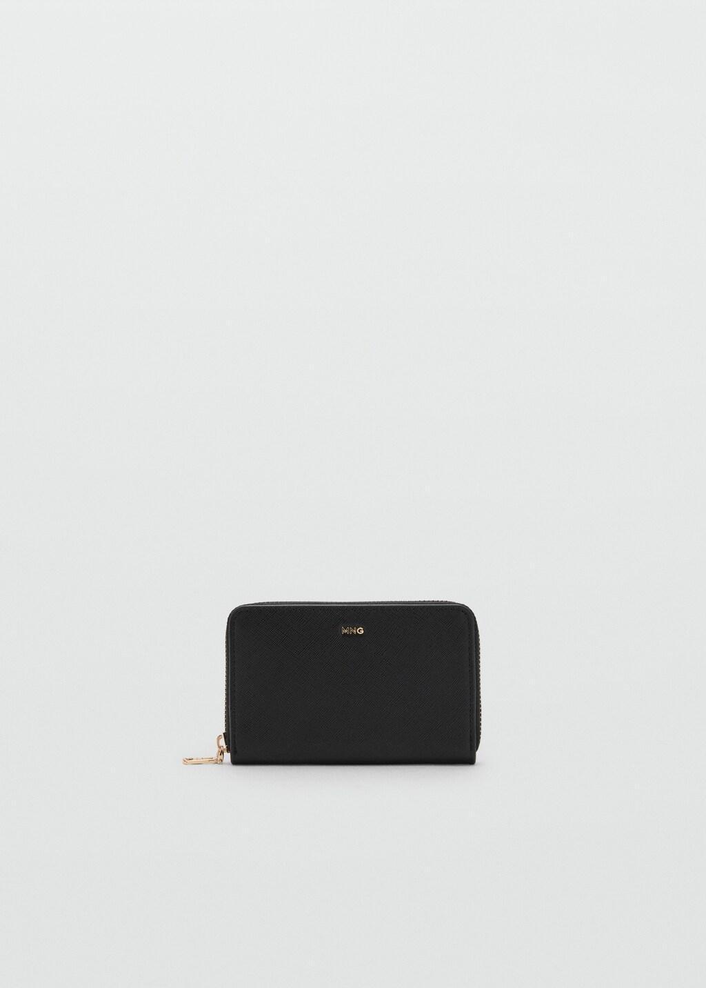 Black Saffiano-Effect Wallet, 0201_99, large image number 3