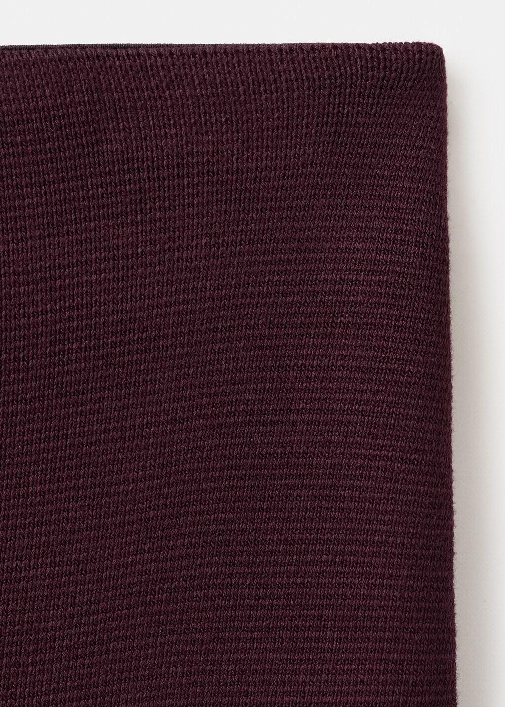 Red Knit Pencil Skirt, Dark Red, large image number 1
