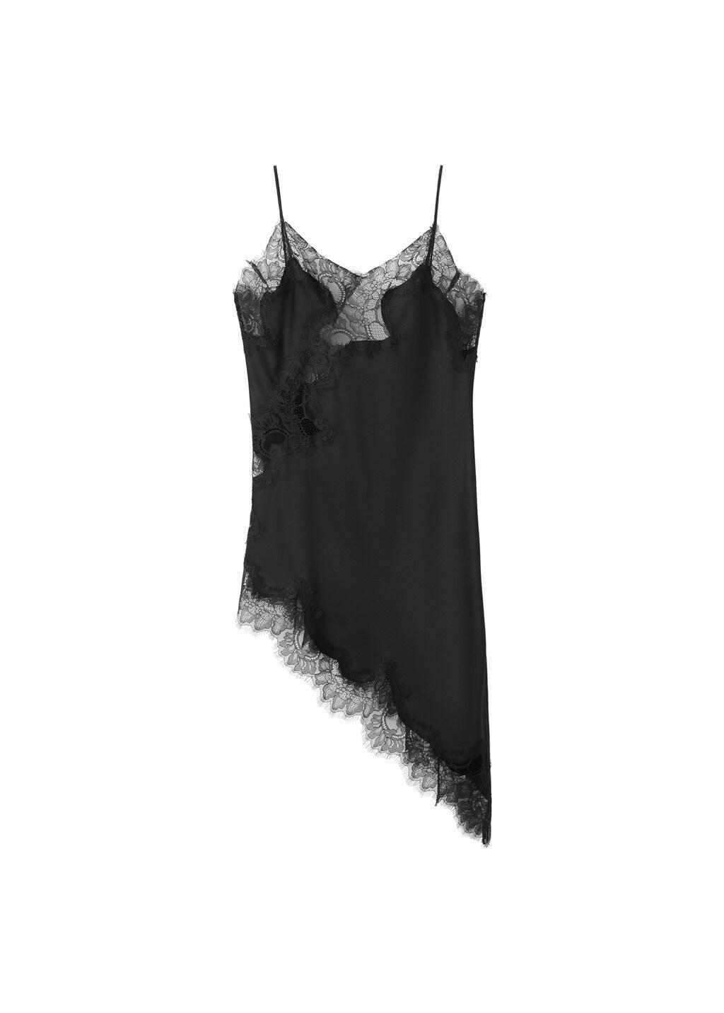 Black Lace Top, Black, large image number 7