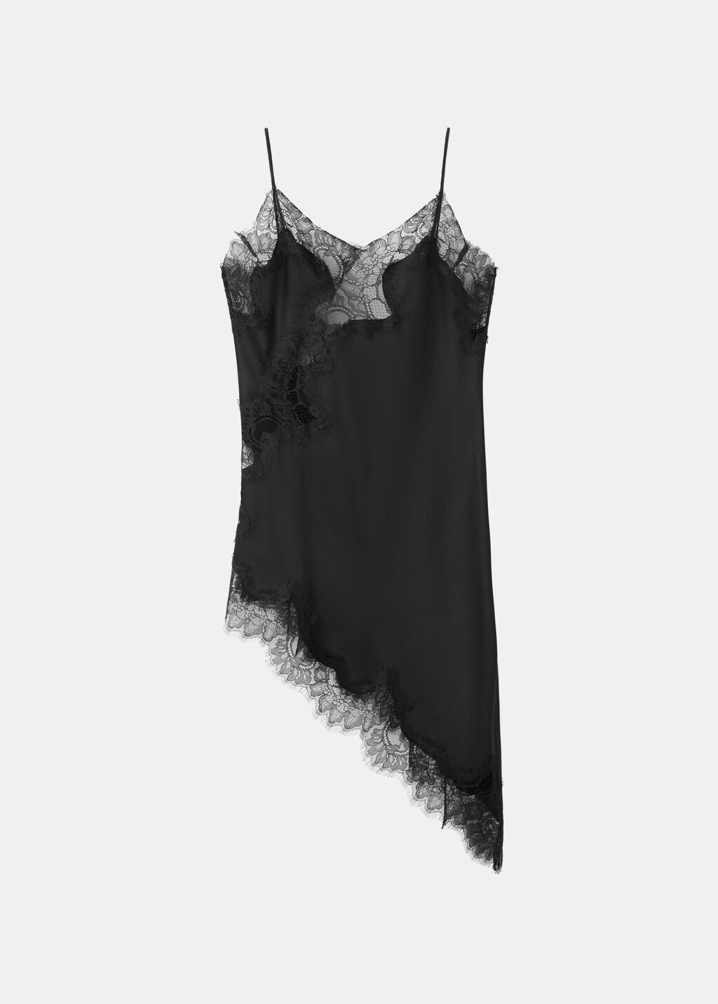 Black Lace Top, Black, large image number 8