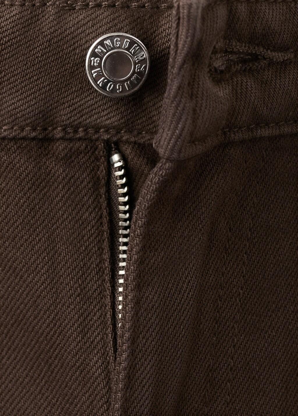 Brown Danila High-Waisted Wide-Leg Jeans, Dark Brown, large image number 1