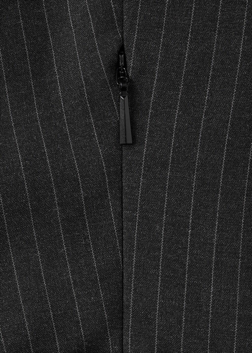 Grey Cut-Out Tennis-Striped Dress, Grey, large image number 10