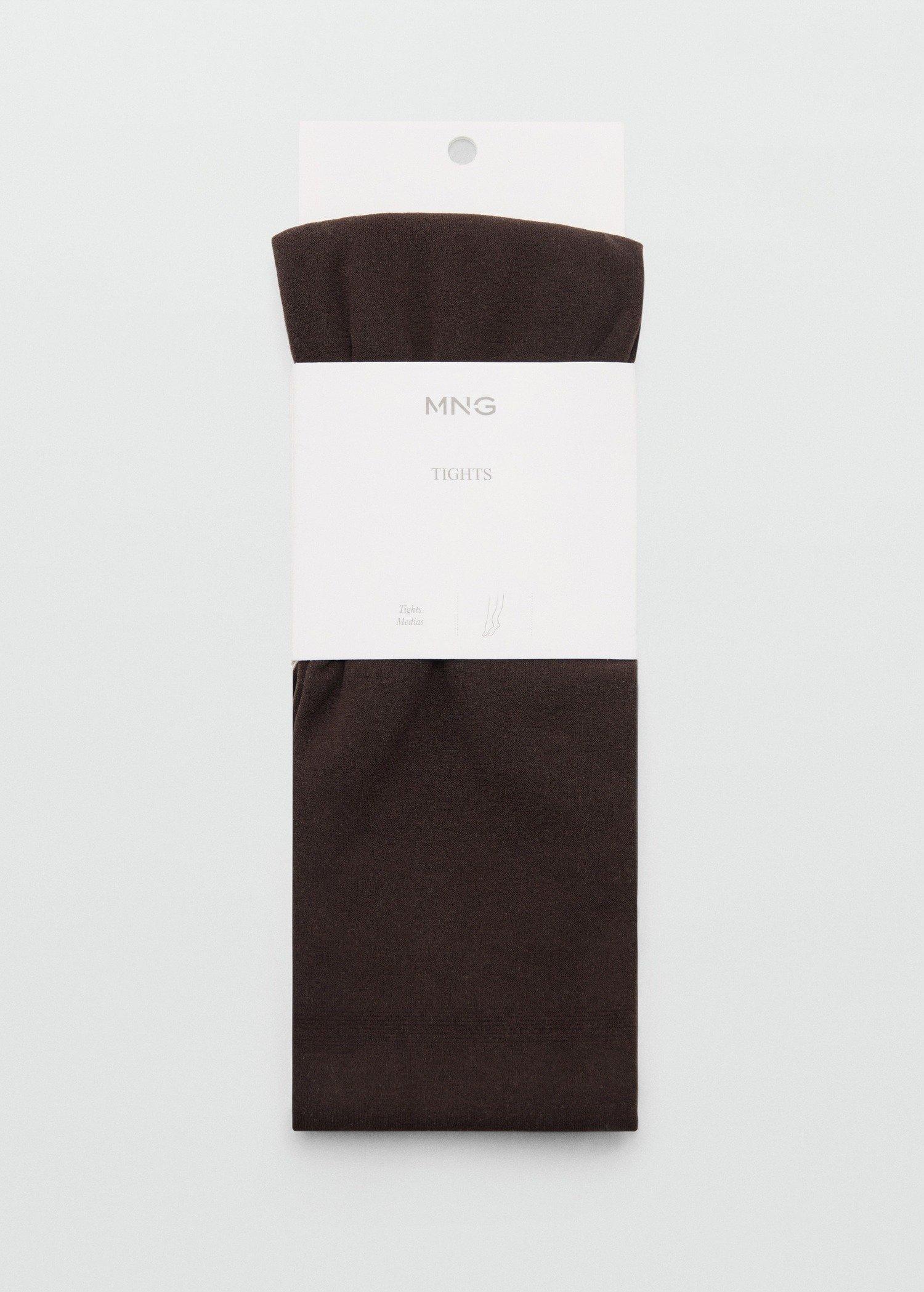 Brown Basic Colour Tights, Dark Brown, large image number 0