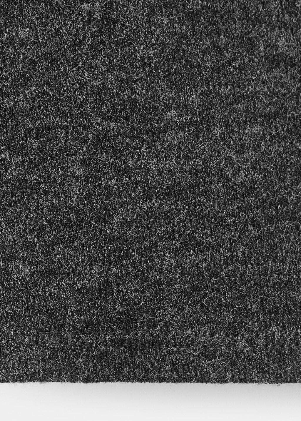 Grey Top With Lace Neck, Dark Grey, large image number 5