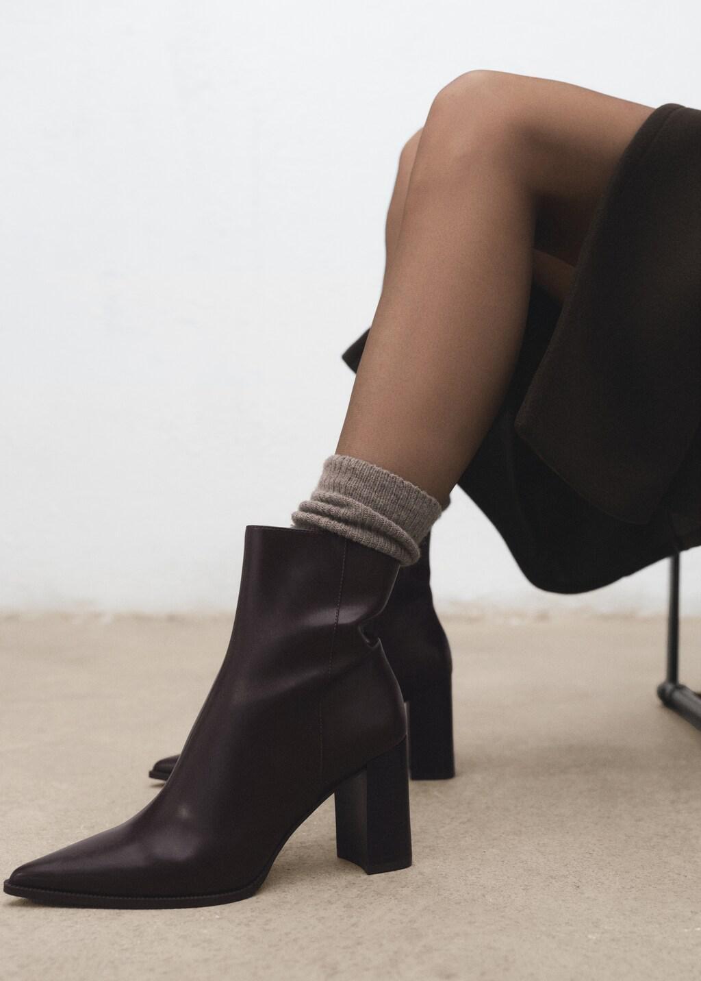 Brown Ankle Boots With Block Heel, 0201_32, medium