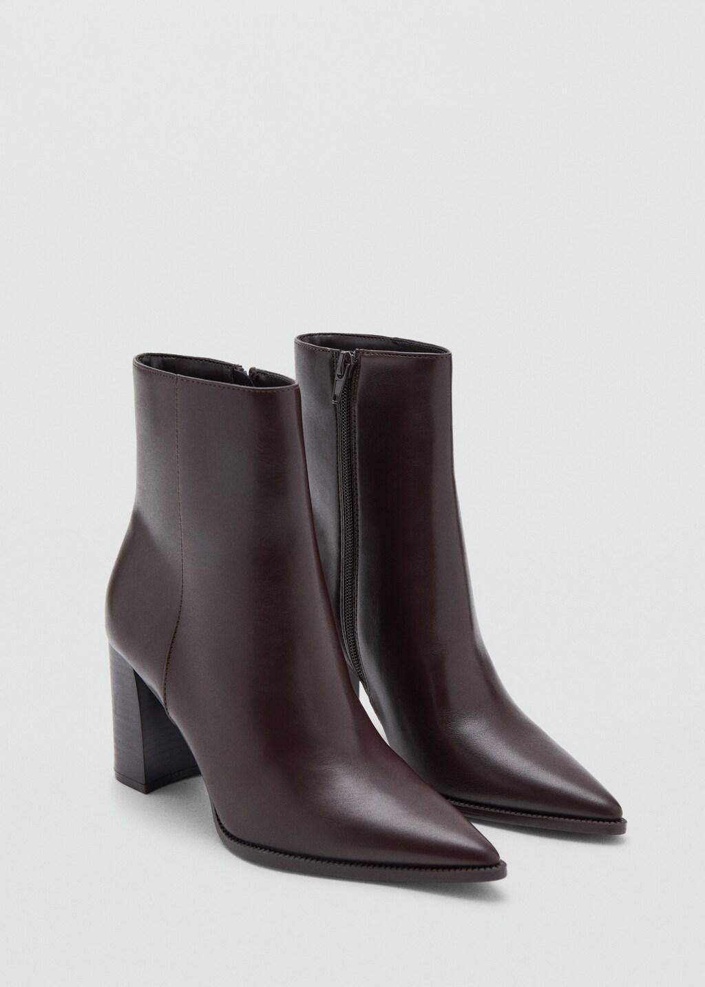 Brown Ankle Boots With Block Heel, 0201_32, medium