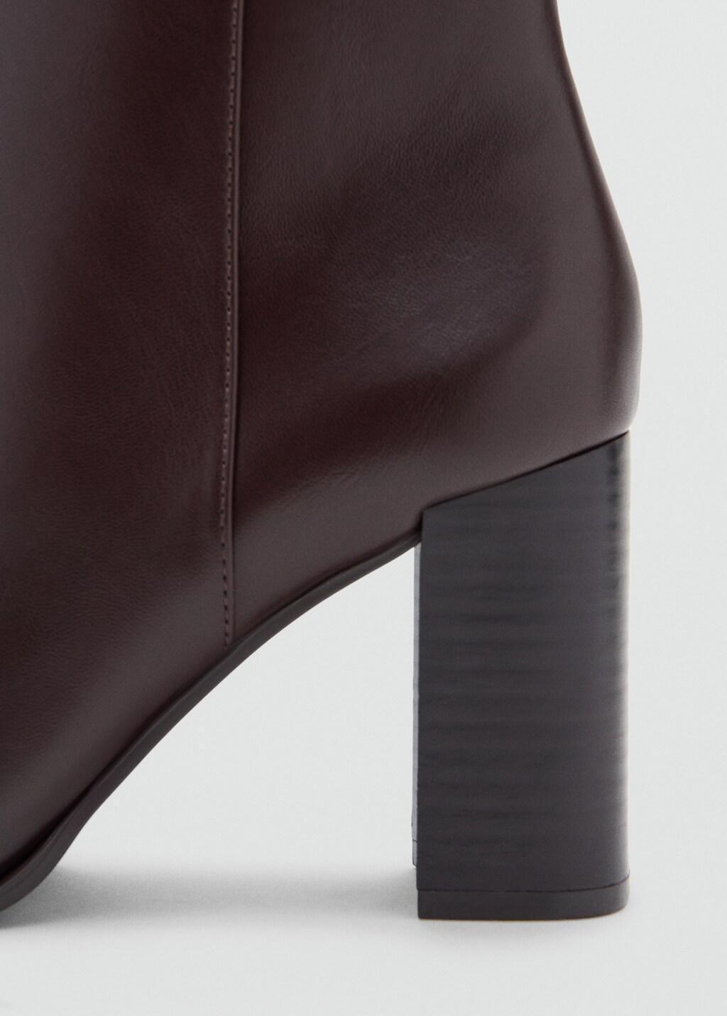 Brown Ankle Boots With Block Heel, 0201_32, large image number 2