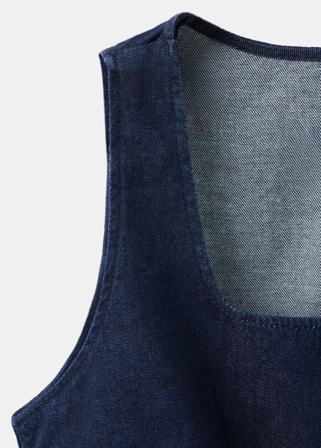 OPEN BLUE Buttoned denim top, Open Blue, large image number 5