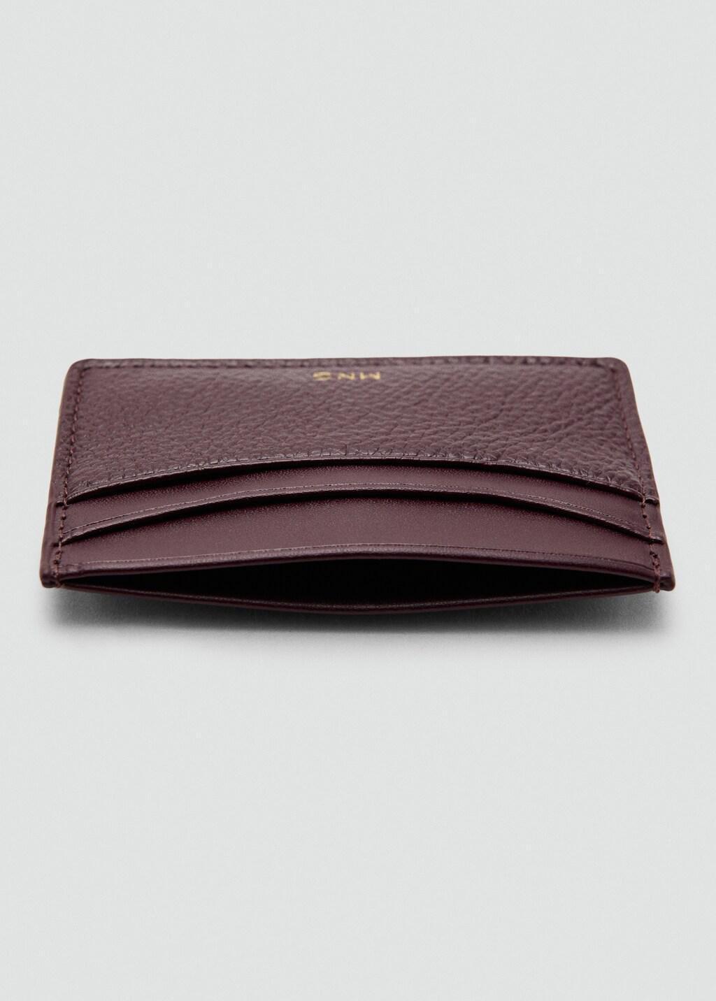 DARK RED Faux-leather cardholder, 0201_78, large image number 1