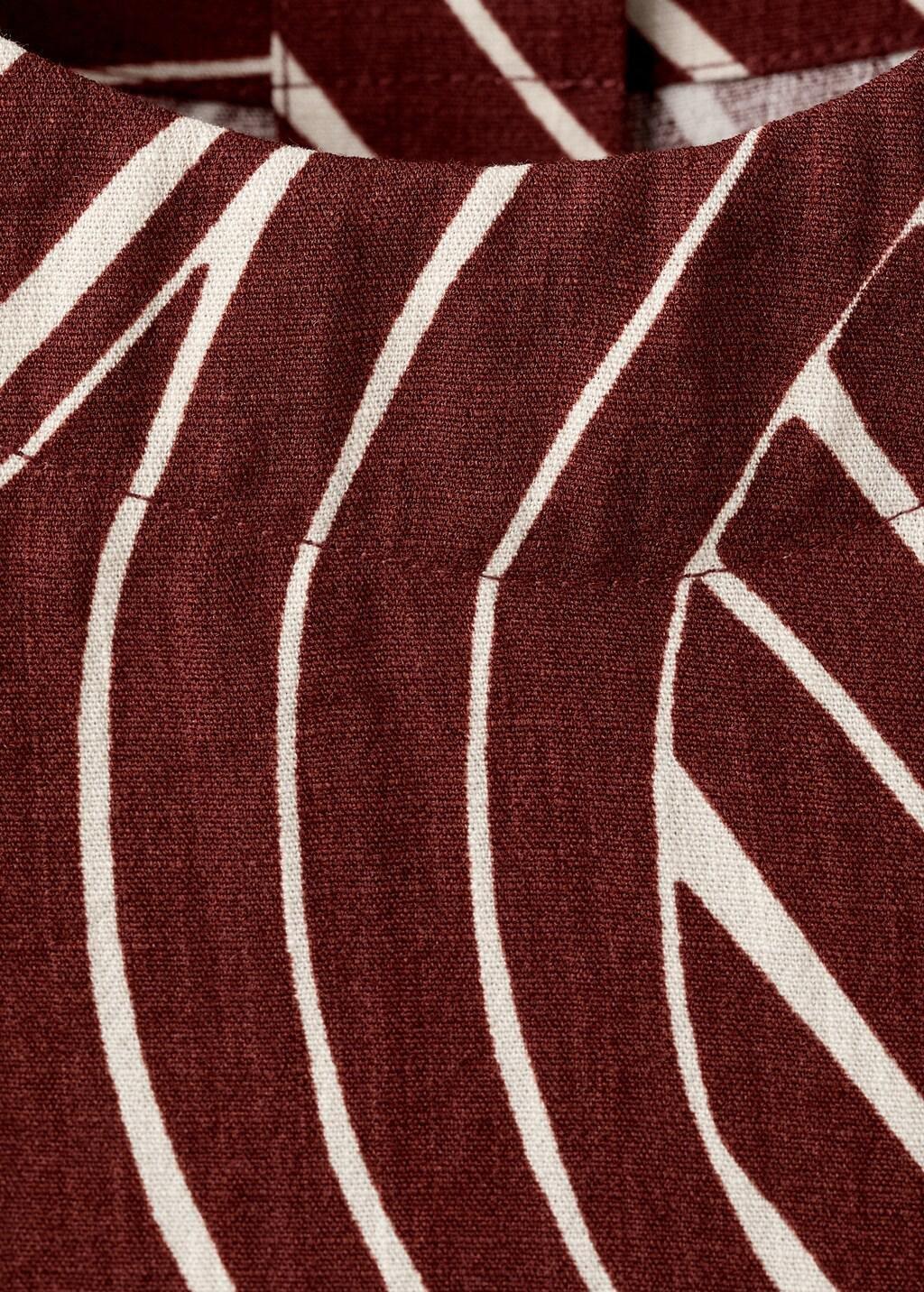 Red Geometric Print Top, Dark Red, large image number 4