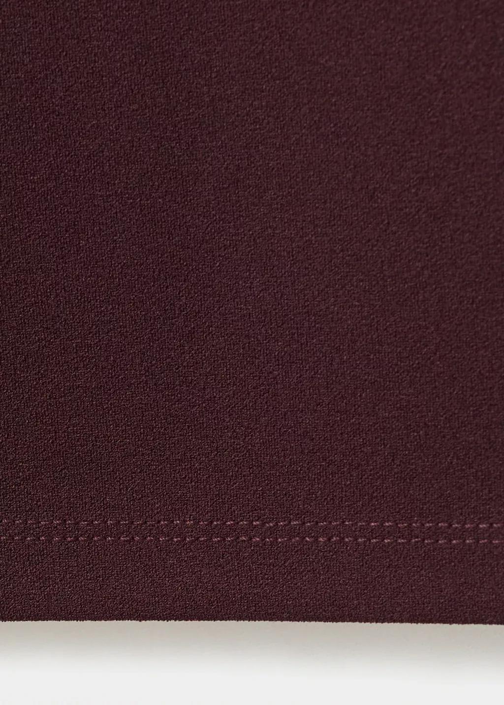 Red Straight Low-Rise Suit Trousers, 0201_78, large image number 5