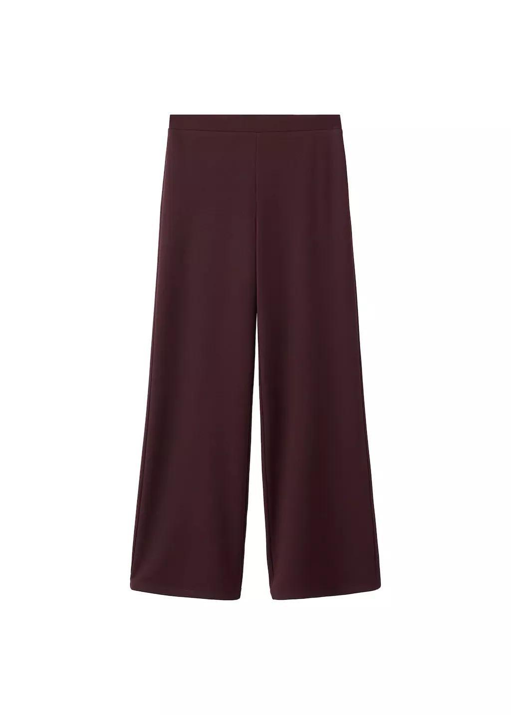 Red Straight Low-Rise Suit Trousers, 0201_78, large image number 7