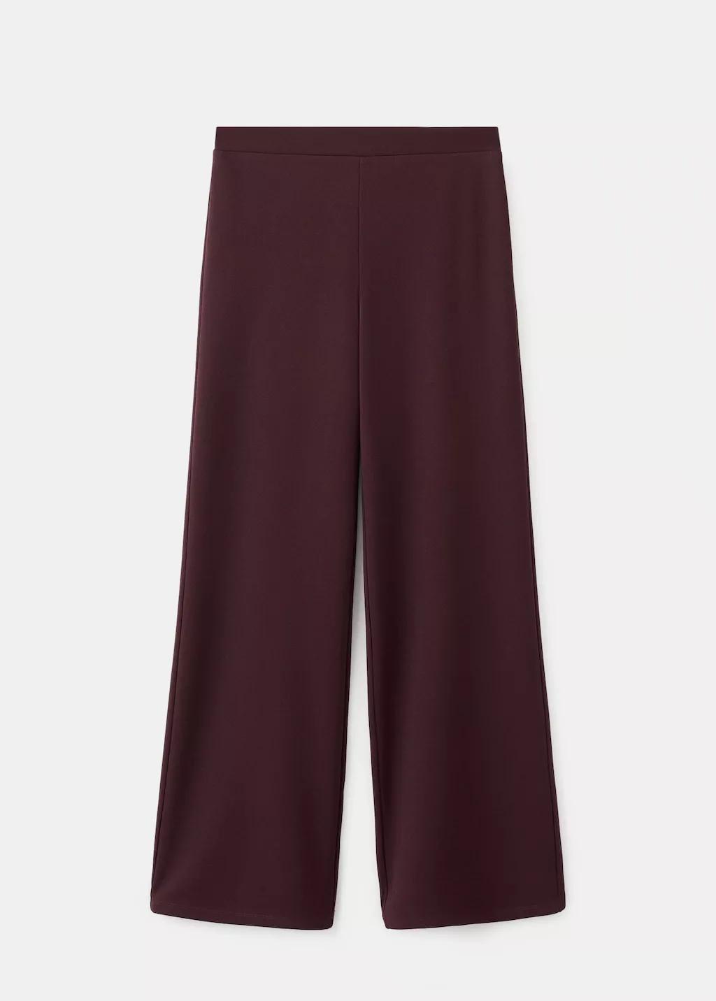 Red Straight Low-Rise Suit Trousers, 0201_78, large image number 8