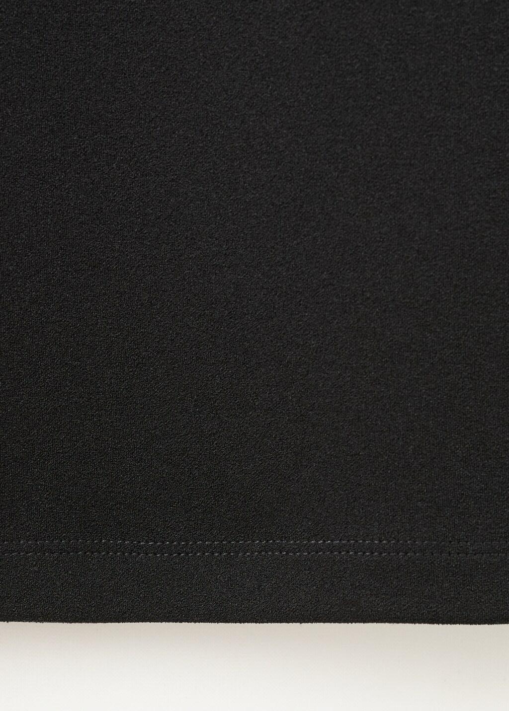 Black Straight Low-Rise Suit Trousers, 0201_99, large image number 4