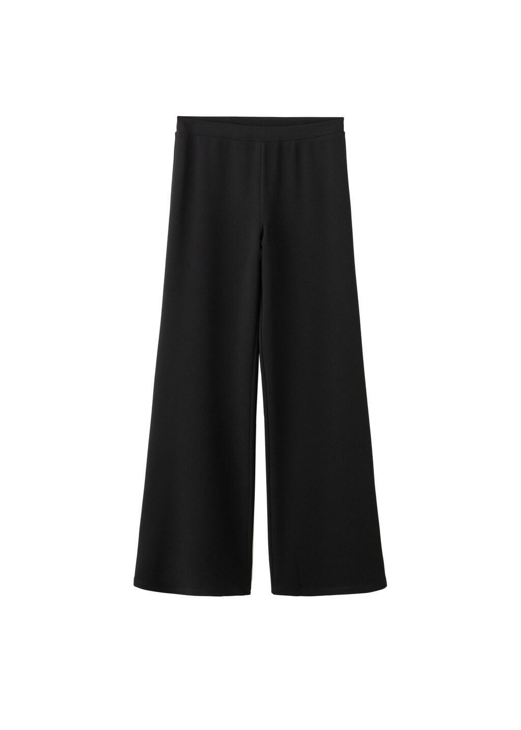 Black Straight Low-Rise Suit Trousers, 0201_99, large image number 7