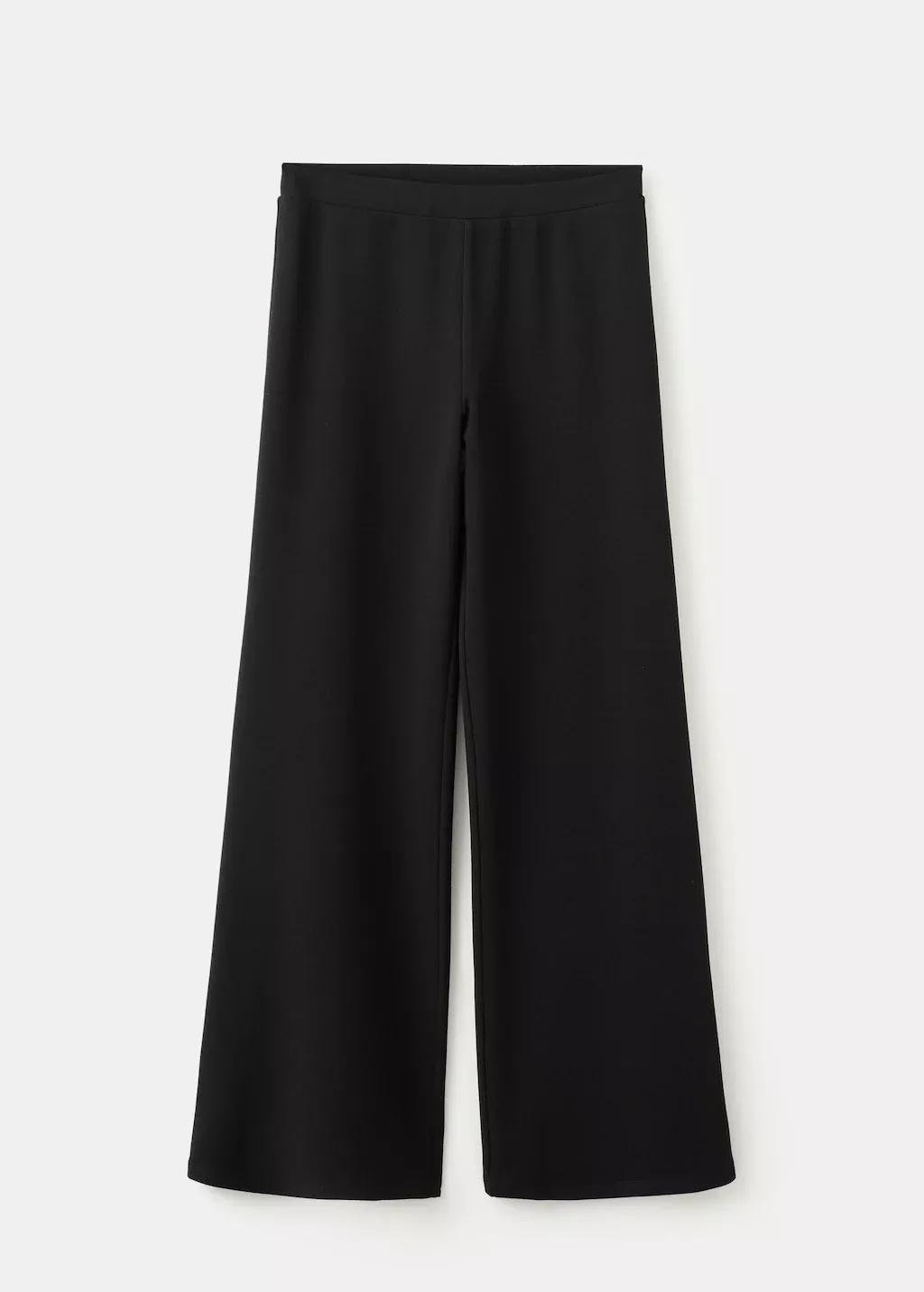 Black Straight Low-Rise Suit Trousers, 0201_99, large image number 8