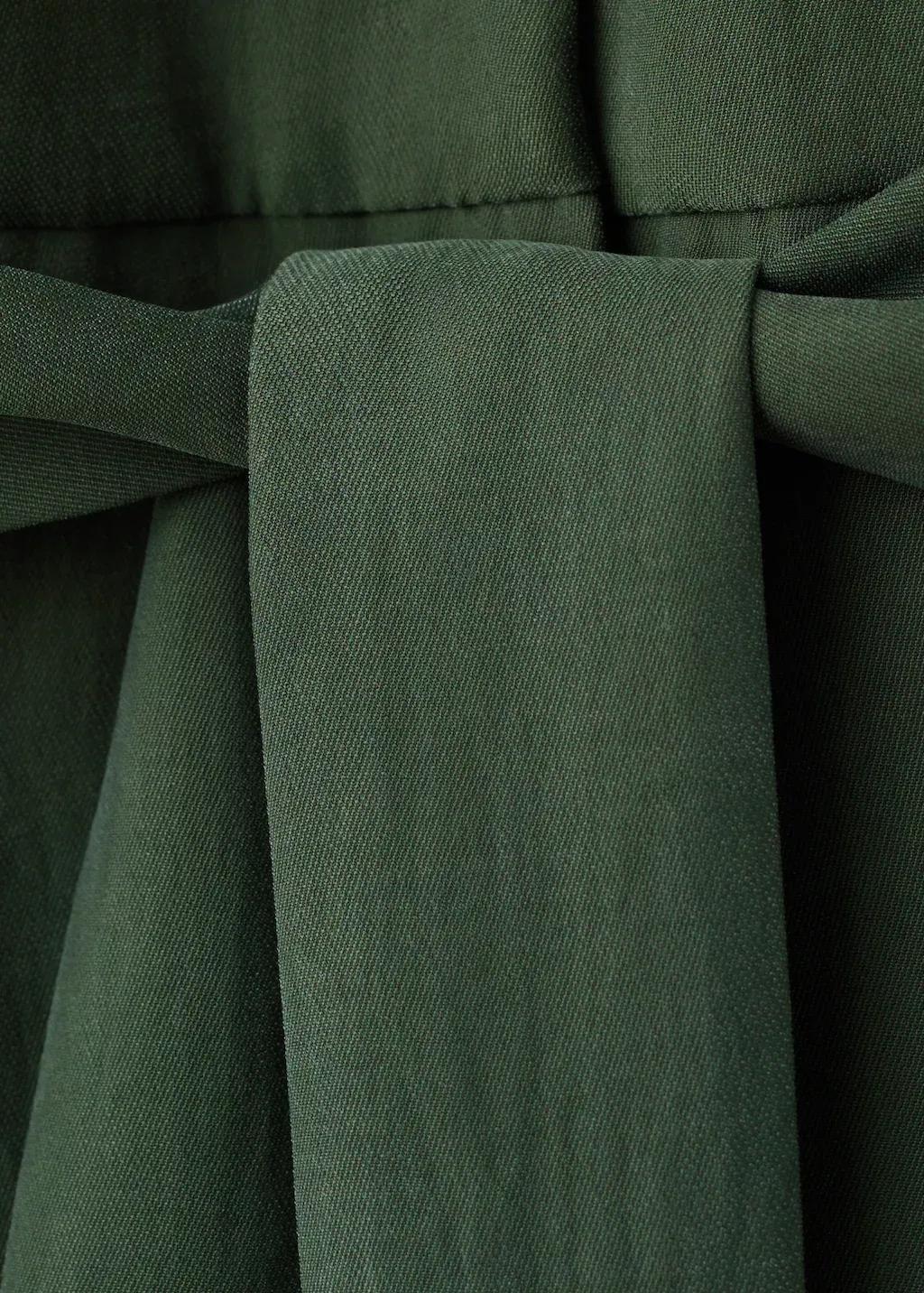 Khaki Halter-Neck Jumpsuit With Belt, 0201_37, large image number 5