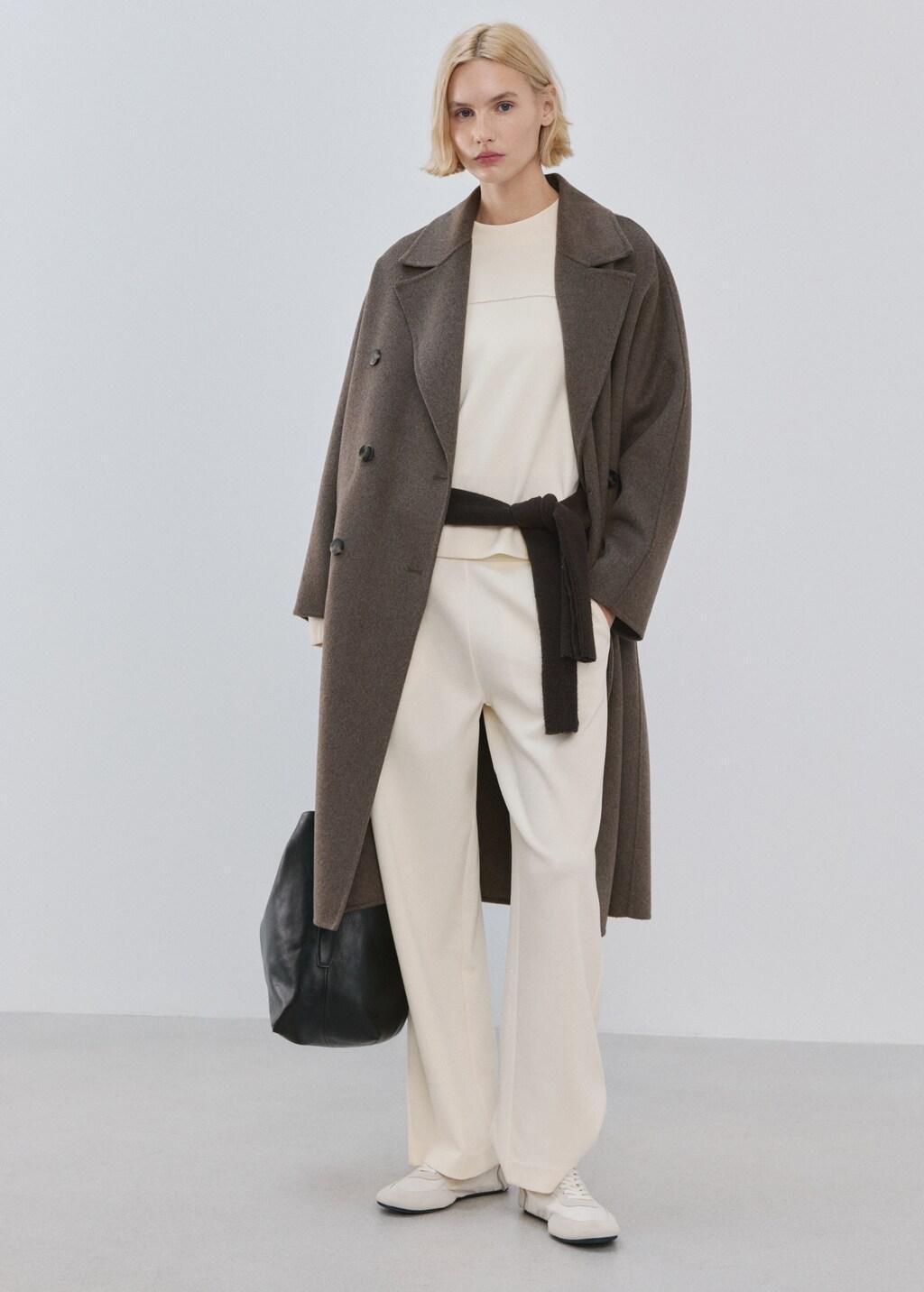 Beige Ruched Sleeve Sweatshirt, 0201_05, medium